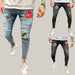 Ripped embroidered jeans