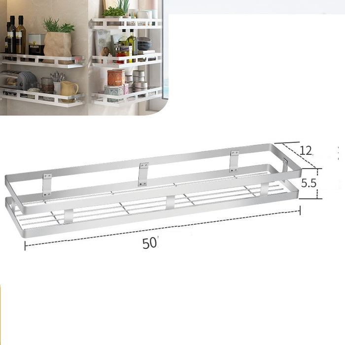 Black Carbon Steel Wall-Mounted Storage Basket, 20–50 cm Sliver 50cm