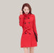 Faux Fur Cardigan Warm Coat Red