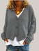 Women Cardigans Sweater Grey