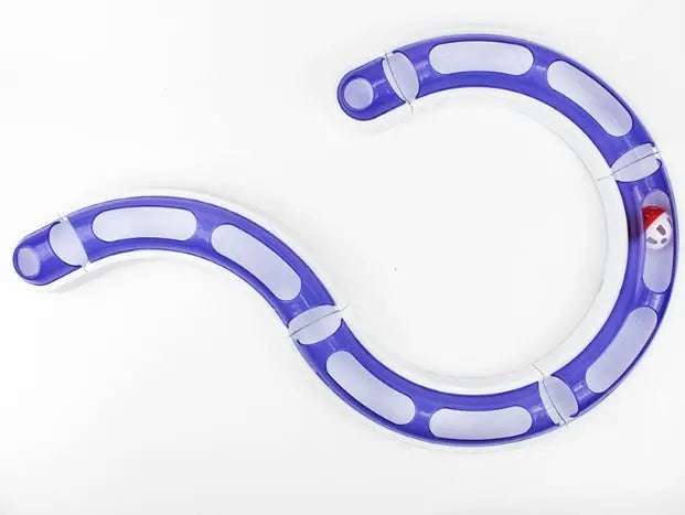 4-Piece Circular Cat Track Toy – 29 cm Sections, 2 Colors