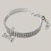 Rhinestone Dog Collar White