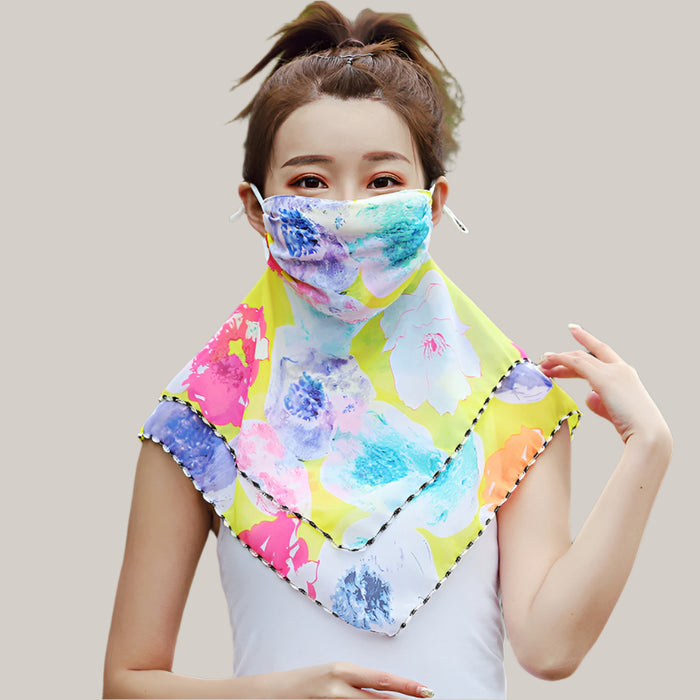 Sunscreen mask scarves