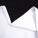 Full Blackout Hot Sale Curtain With Black Lining On The Back White