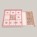 Wooden Sudoku Board Game – 23 cm, 3 Colors Pink