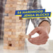 54-Piece Wooden Stacking Block Game – 28 cm