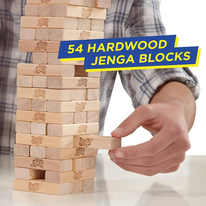 54-Piece Wooden Stacking Block Game – 28 cm