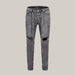 Zippered Jeans Gray