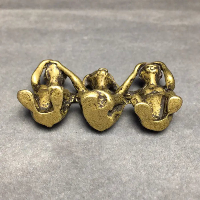 Three Monkeys Metal Tabletop Ornament – 5 cm