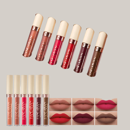 6 Matte Rose Lip Gloss Gift Box Set A