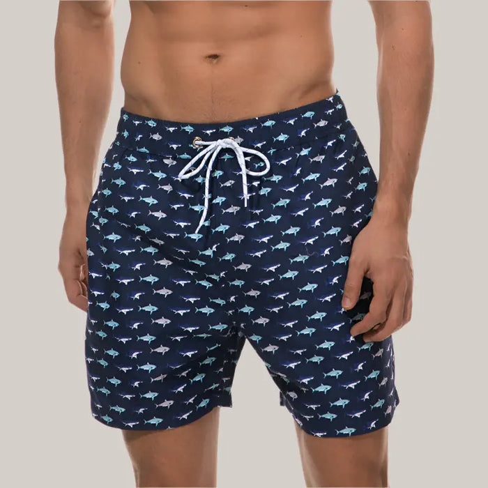 Beach shorts man Small fish