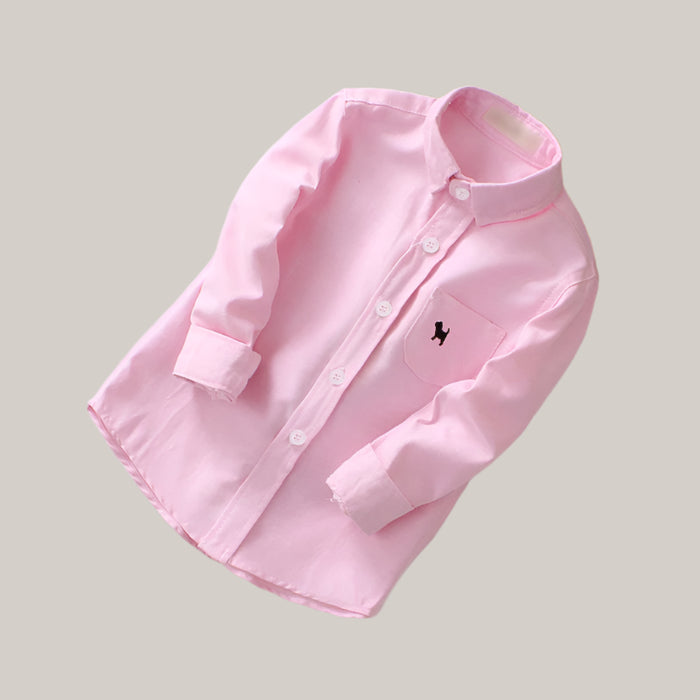 Children's Shirts Boys' Long-sleeved Shirts