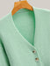 Round neck sweater women sweater coat