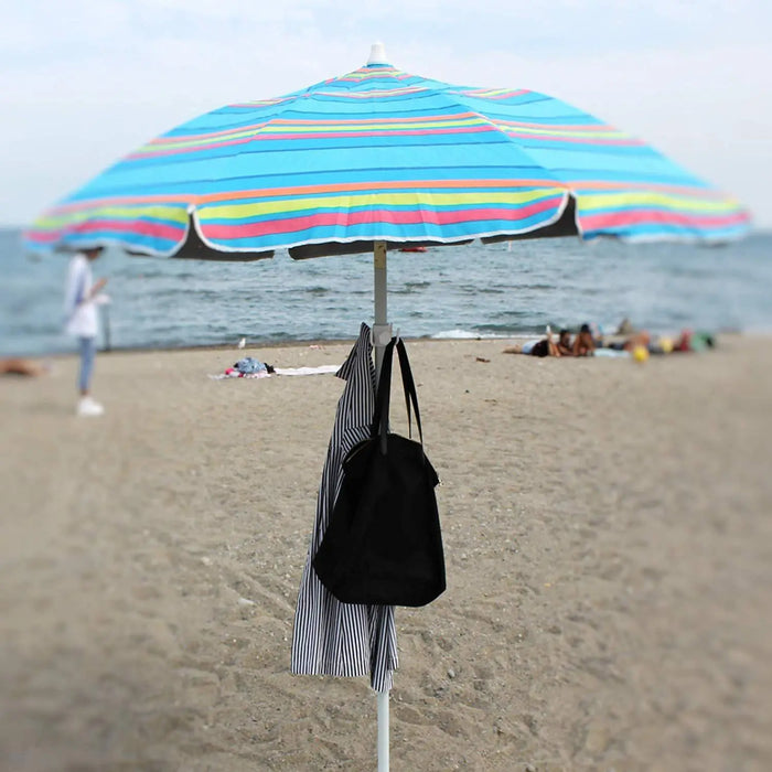Beach Umbrella Pole Hanger – 4 Hooks, 3 Colors