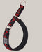 P-Chain Dog Walking Collar Reflective black red