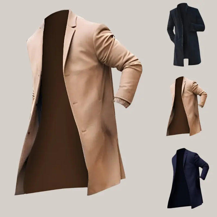 Fashion Winter Men's Trench Long Jackets