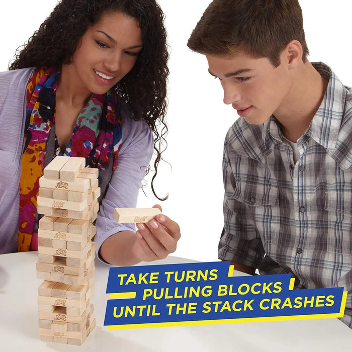 54-Piece Wooden Stacking Block Game – 28 cm