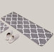Geometric Woven Leather Kitchen Floor Mat