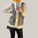 European and American cardigan sweater White