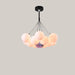 Nordic Moon Bubble LED Chandelier, 4000K Black 13pcs Color ball 12cm
