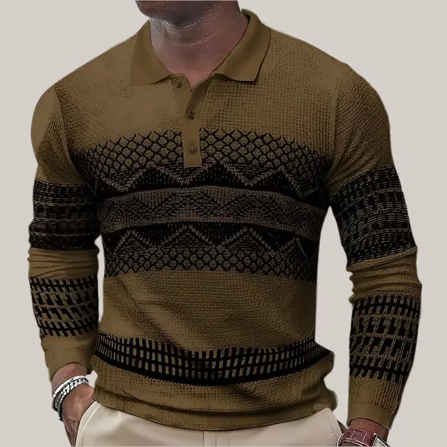 Length POLO Sports Casual Men Brown