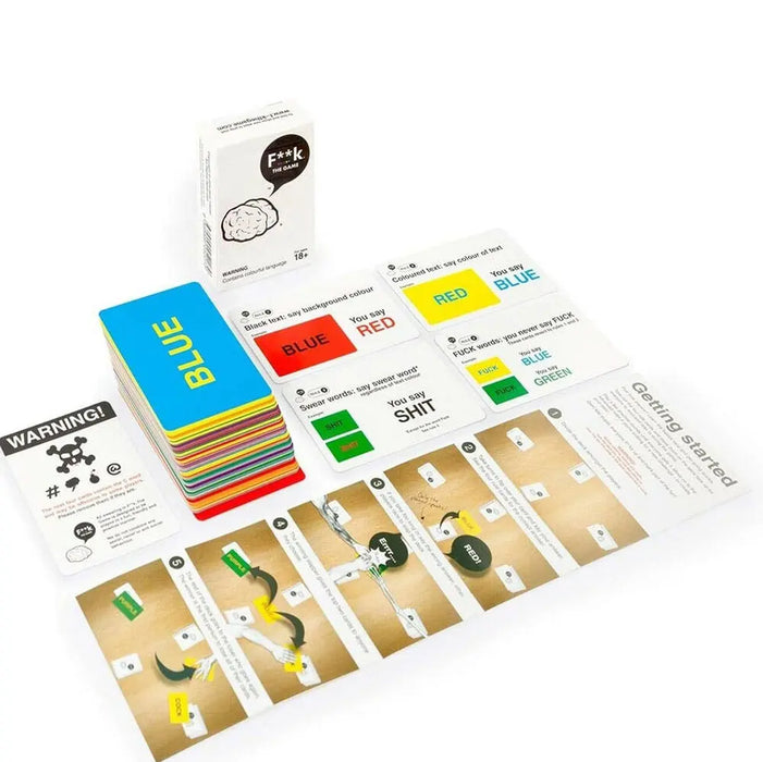 Adult Drinking and Profanity Card Game – Multicolor