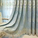 European Embroidered Chenille Room-Darkening Curtain Fabric Light Color Cloth