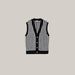 European and American cardigan sweater Black