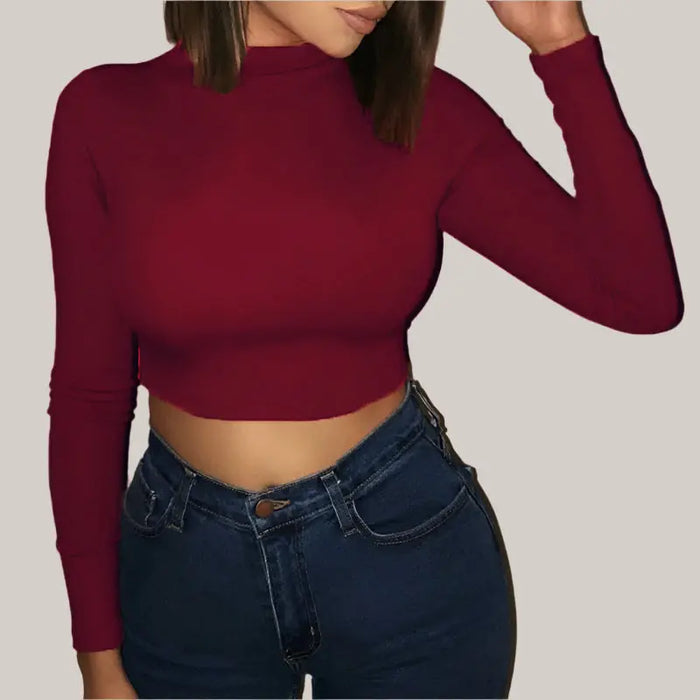 The new crop tops Wine red