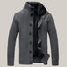 Winter Warm Shirt Thick Jacket Deep gray