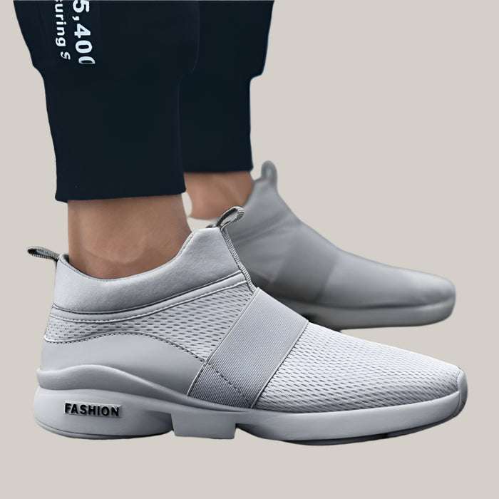 Breathable Athletic Loafers Grey