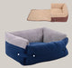 Reversible Pet Bed with Removable Blanket
