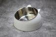 Pet Food and Water Bowl White