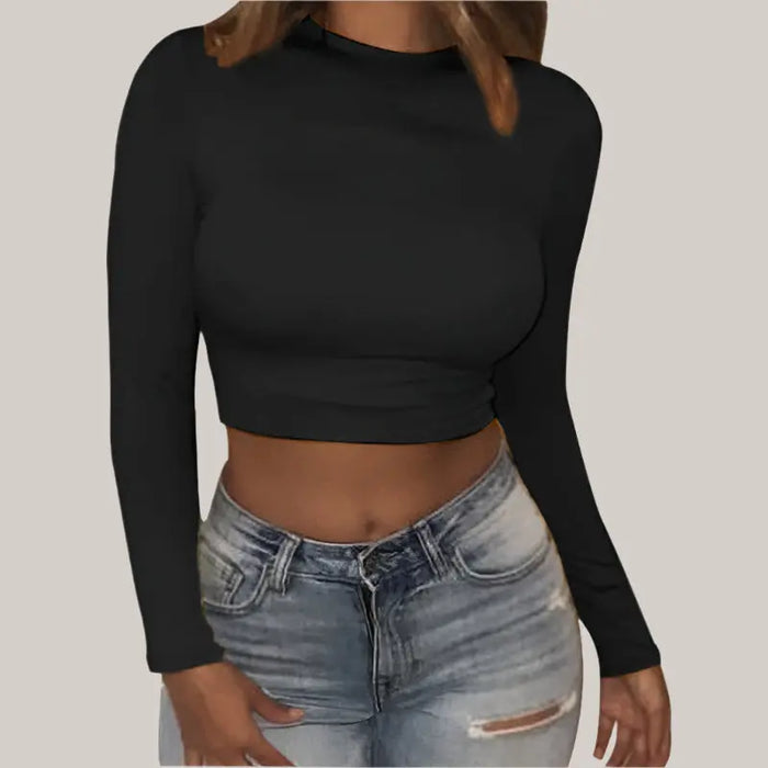 The new crop tops Black