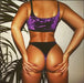 Two piece swimsuit bikinis velvet suit