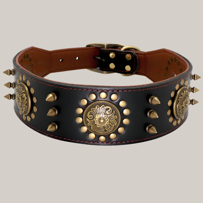 Studded Dog Collar Black
