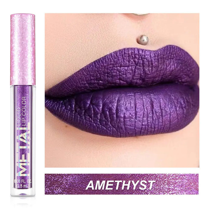 2.5 ml Metallic Waterproof Lipstick AMETHYS