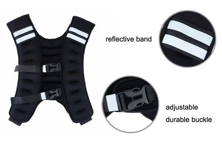 Weighted Training Vest – 5/10 kg, 2 Colors