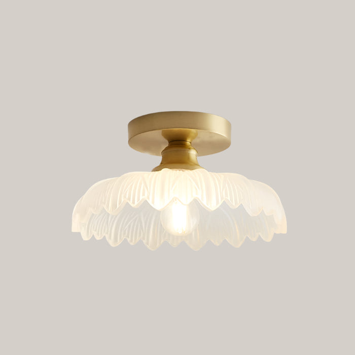 Iron and Glass E27 Entryway Lamp DF StyleWith Bulb