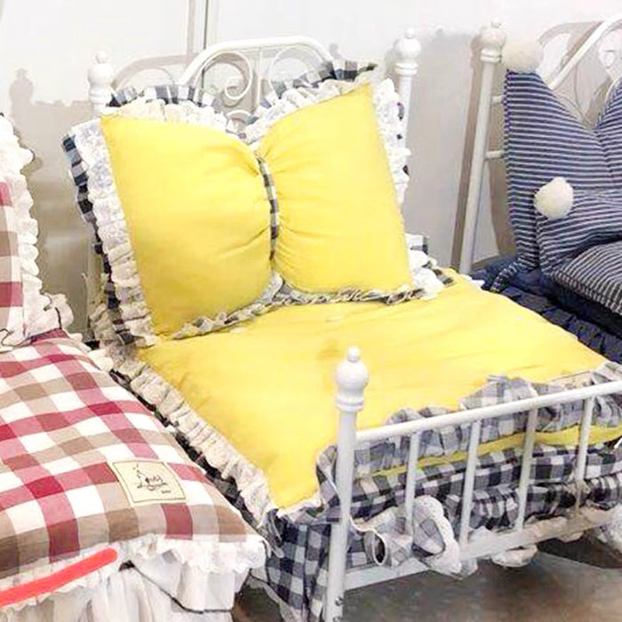 Dog and Cat Bed Yellow M Medium
