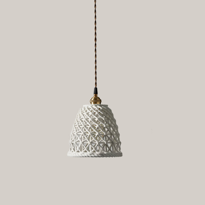 Handmade Ceramic Chandelier B type white
