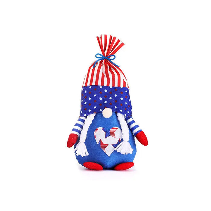 Christmas Gnome Plush Decoration – 27 cm, 2 Colors Blue