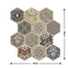 Removable 3D Tile-Effect Wall Stickers Style1