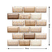 Removable 3D Tile-Effect Wall Stickers Style13