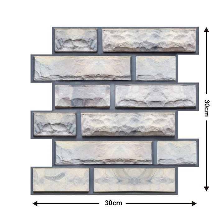 Removable 3D Tile-Effect Wall Stickers Style20