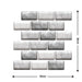 Removable 3D Tile-Effect Wall Stickers Style6