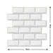 Removable 3D Tile-Effect Wall Stickers Style18