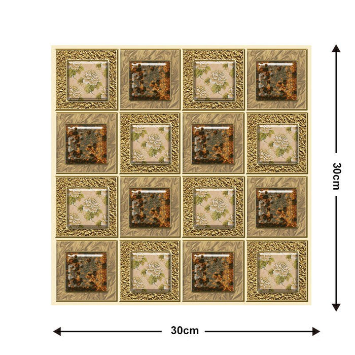 Removable 3D Tile-Effect Wall Stickers Style21