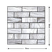 Removable 3D Tile-Effect Wall Stickers Style9