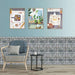 Removable 3D Tile-Effect Wall Stickers